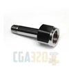 Picture of CGA-320 Nut & 2.5" Nipple - Chrome Plated