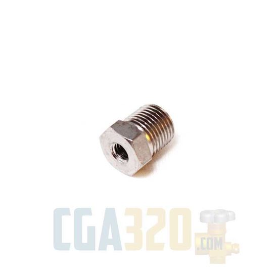 Picture of 1/8" NPT Male to #10-32 Female Reducer