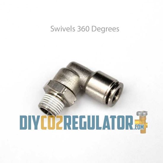 CO2 Regulator Push Connect CO2 Tubing Swivels